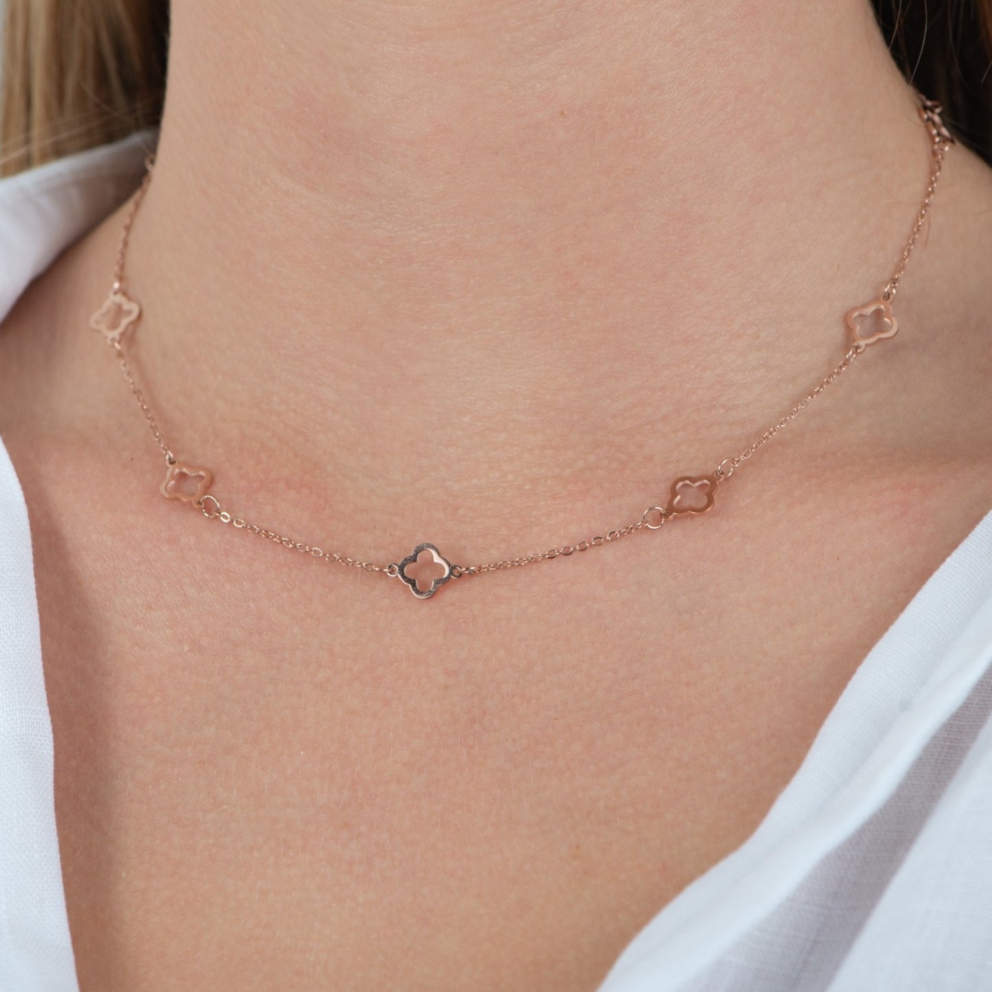 Multiple Clover Necklace — hypoallergenic stainless steel necklace | LAFENY