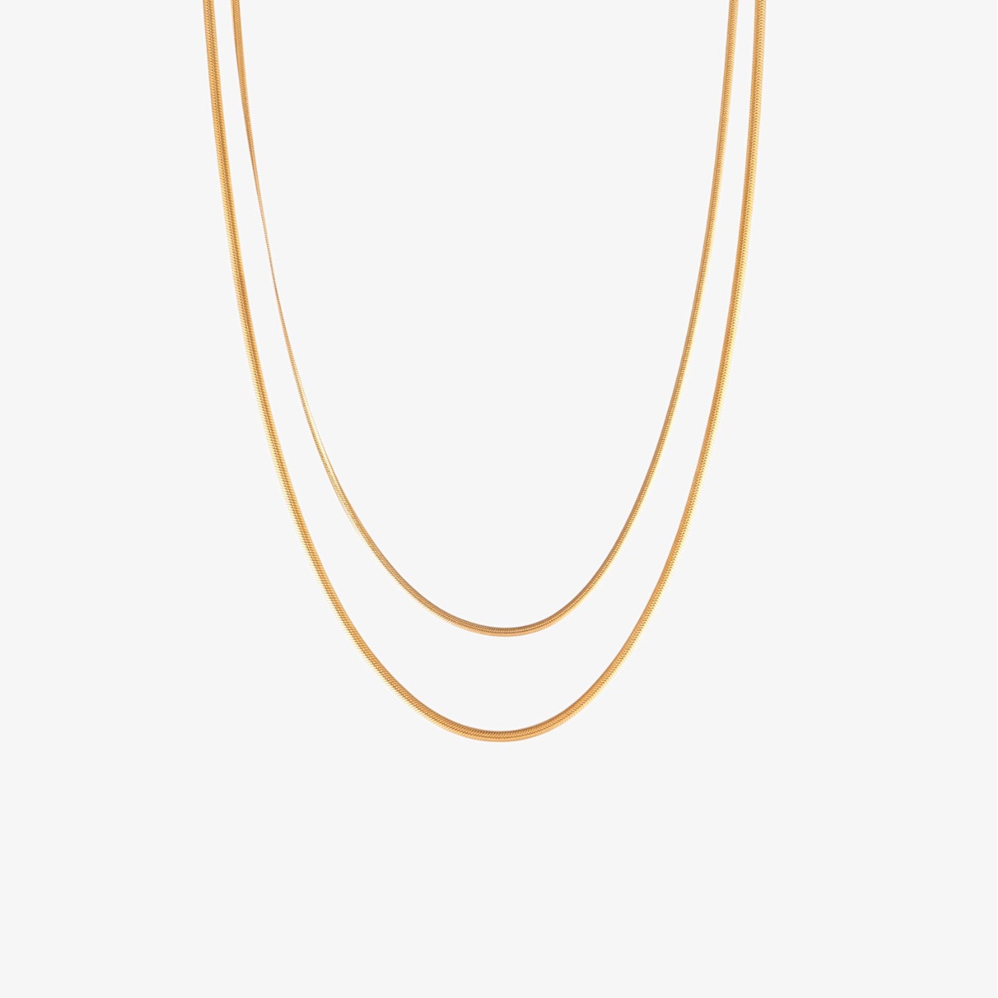 Double Snake Necklace - 2.4mm