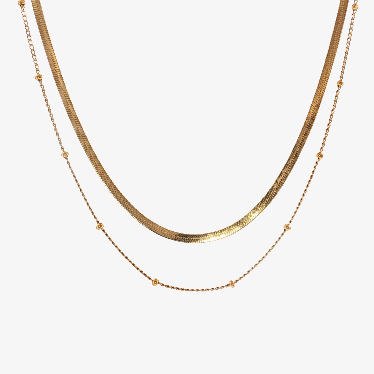 Snake + Satellite Necklace