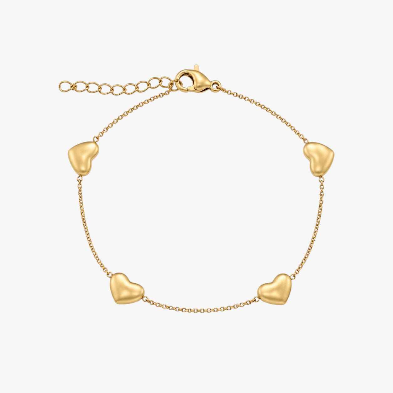 Bubble Heart Bracelet Gold — waterproof stainless steel womens bracelet | LAFENY