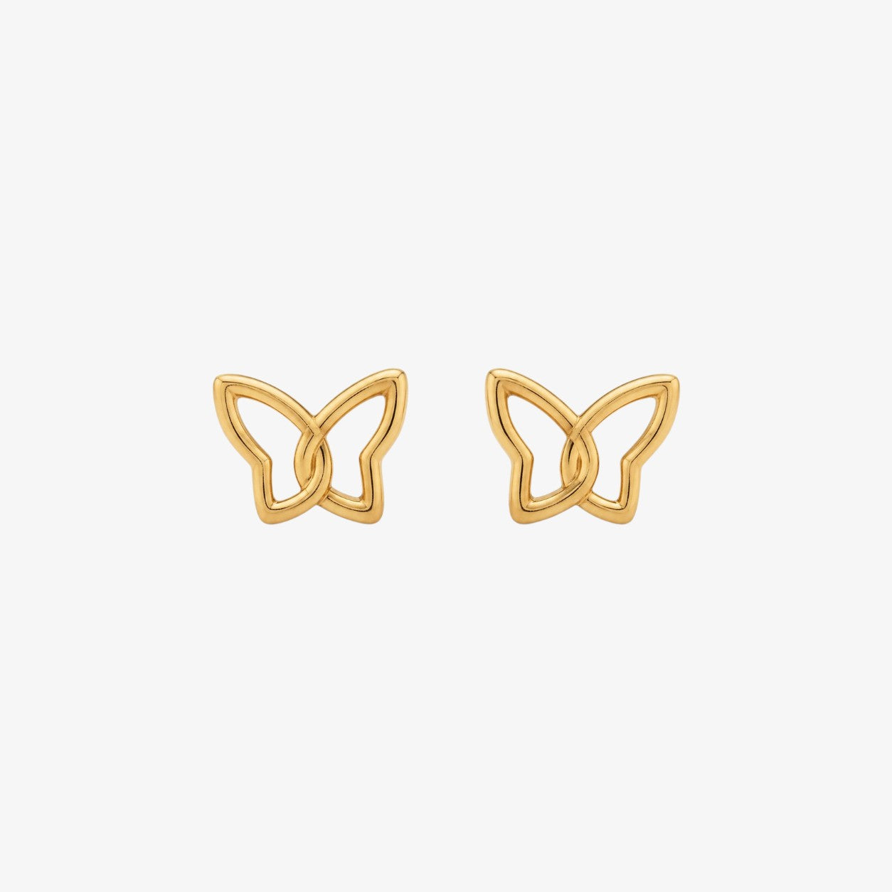 Butterfly Stud Earrings Gold — waterproof stainless steel womens earrings | LAFENY