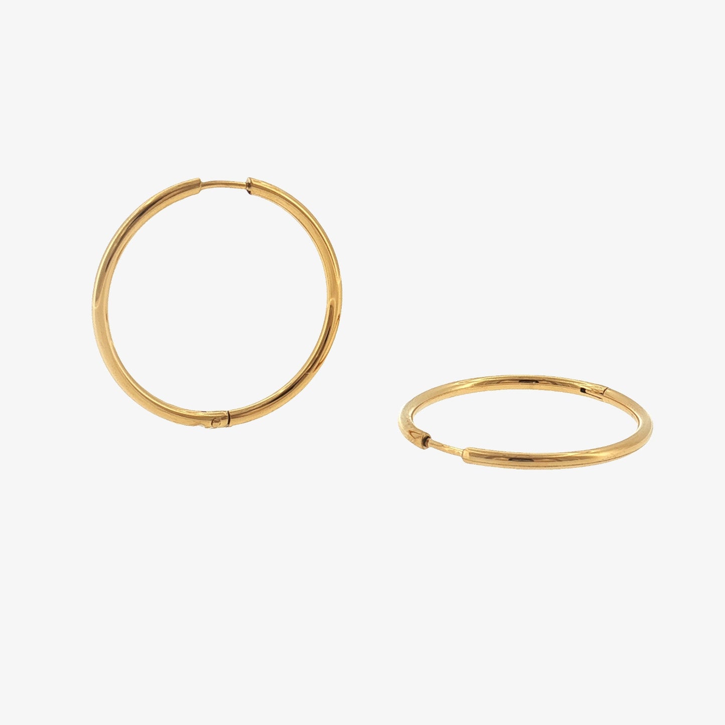 Round Hoop - 25mm — waterproof stainless steel earrings | LAFENY
