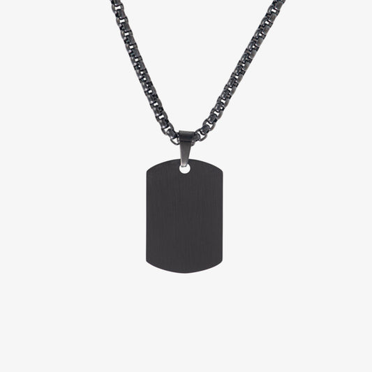 Engravable Dog Tag Chain - 27mm — tarnish-free stainless steel necklace | LAFENY