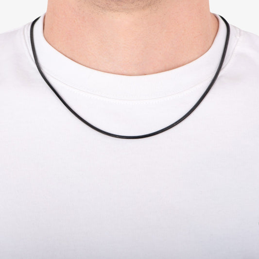 Square Snake Chain - 2.4mm — high-quality stainless steel necklace | LAFENY
