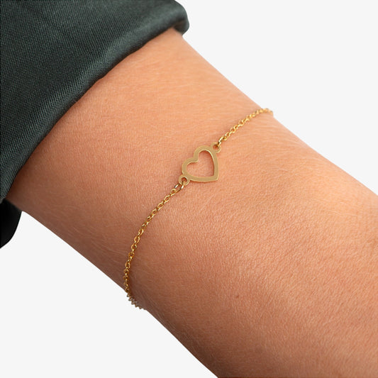 Open Heart Bracelet — hypoallergenic stainless steel bracelet | LAFENY