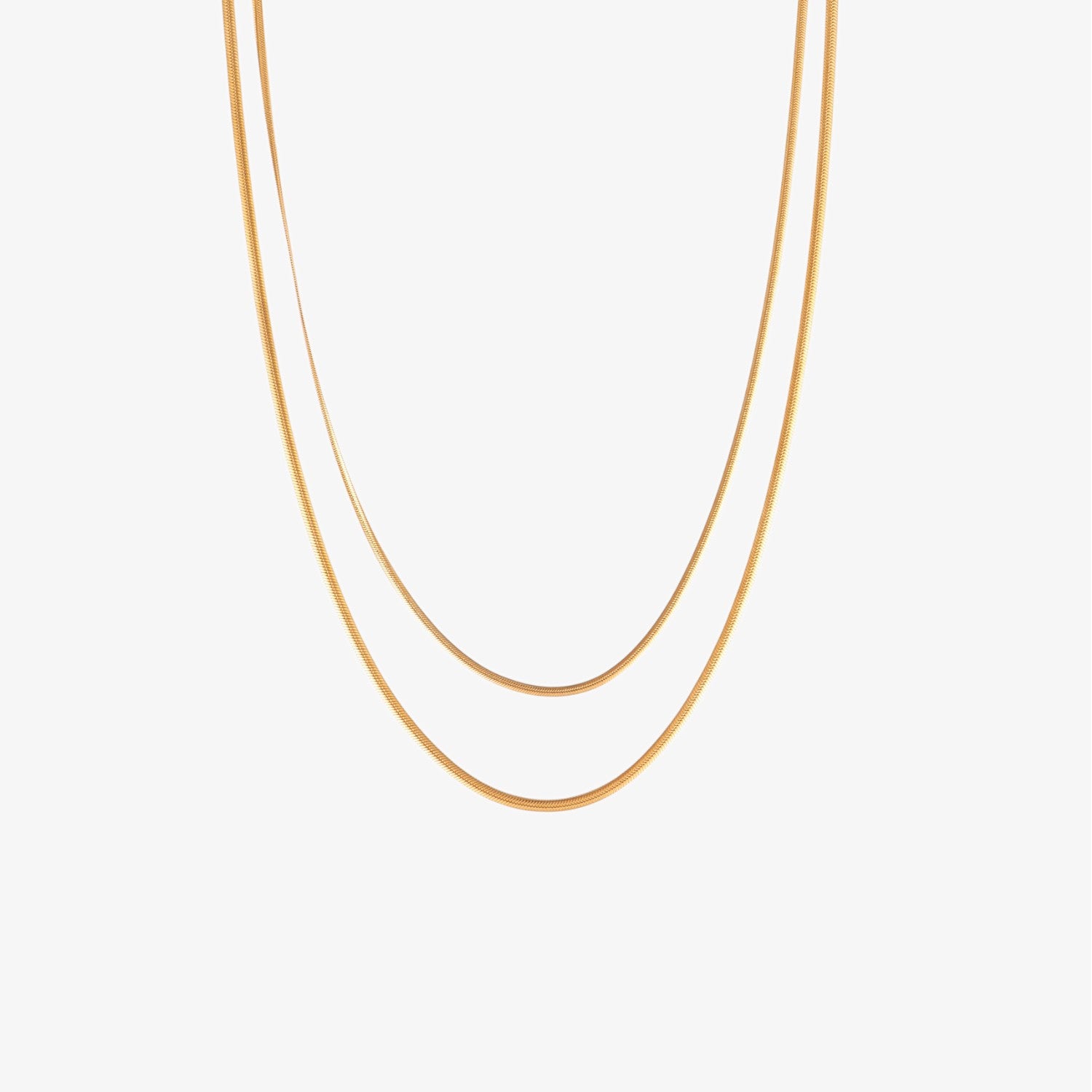 Double Snake Necklace - 2.4mm — waterproof stainless steel necklace | LAFENY