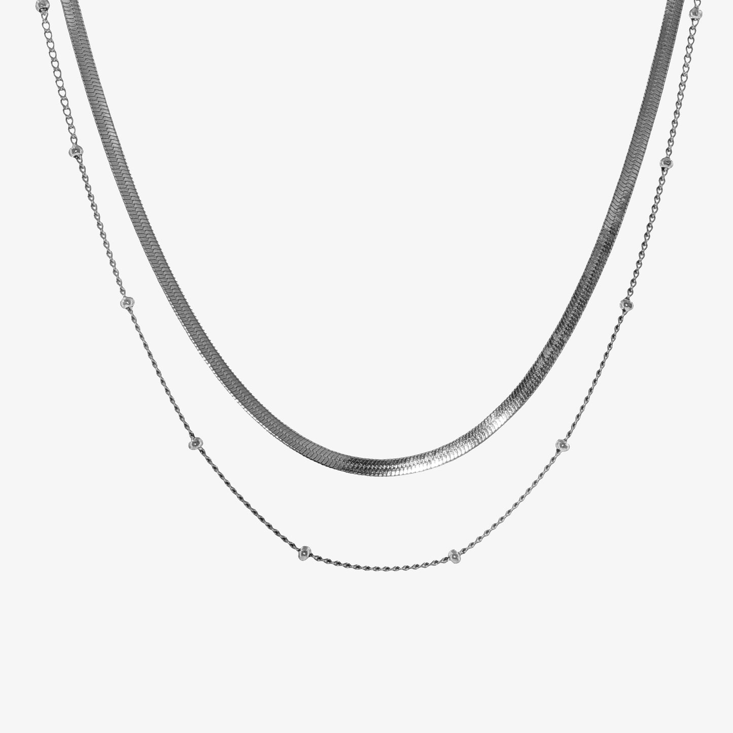 Snake + Satellite Necklace