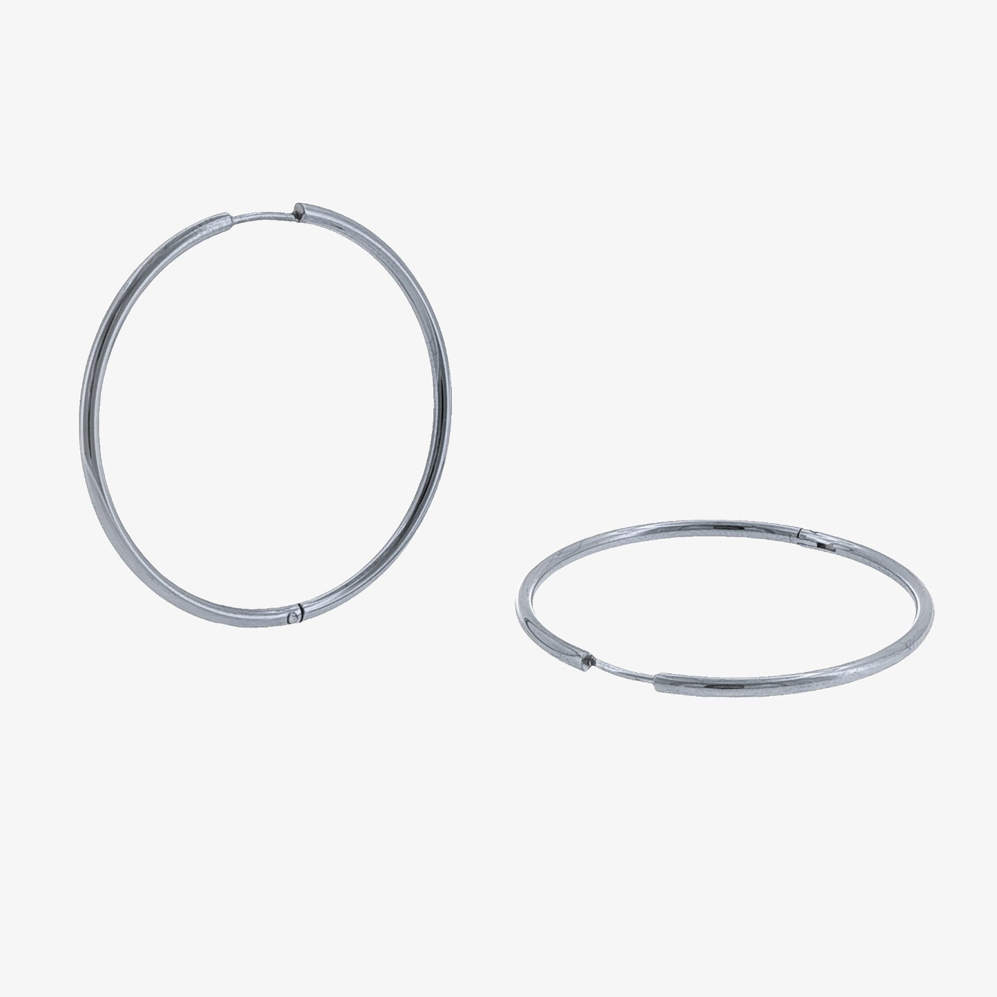 Round Hoop - 35mm — stainless steel womens earrings | LAFENY