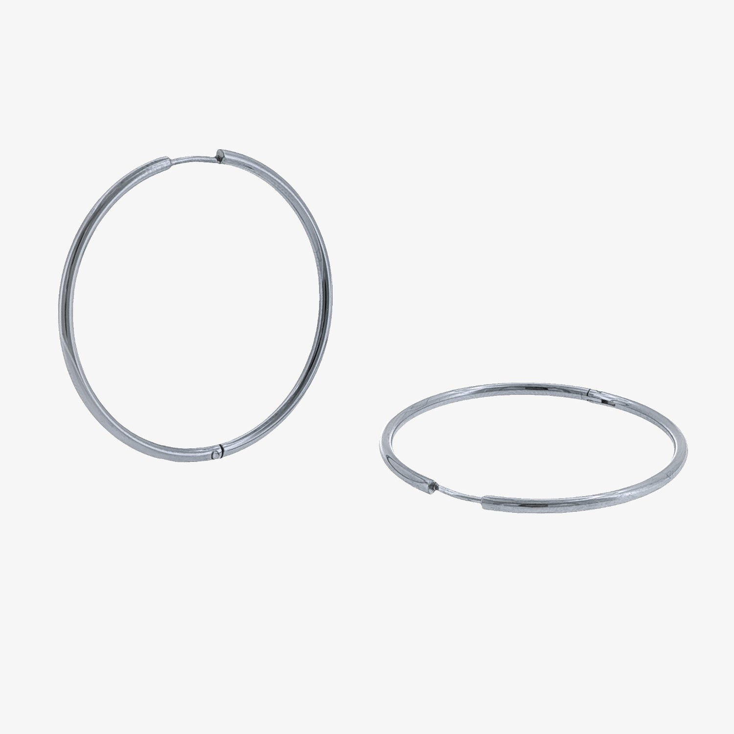 Round Hoop - 35mm — stainless steel womens earrings | LAFENY