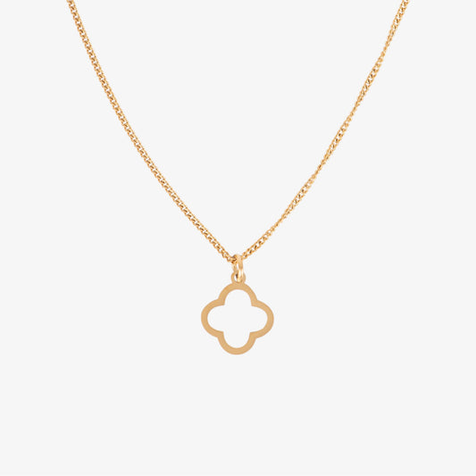 Open Clover Necklace — hypoallergenic stainless steel necklace | LAFENY