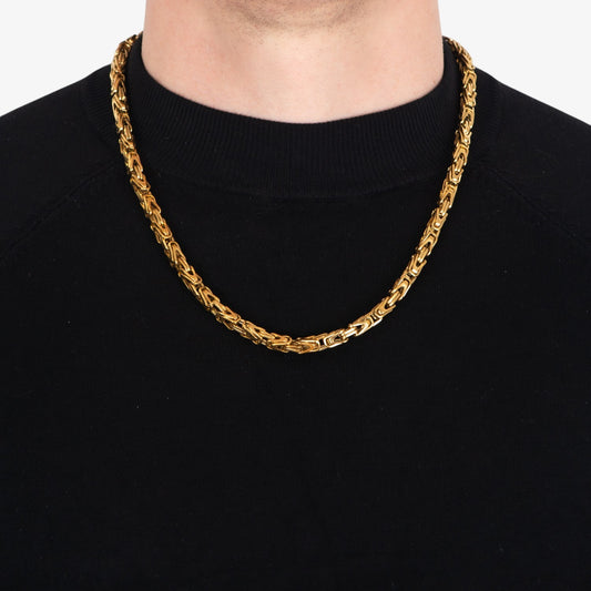 Squared King Chain - 6mm — tarnish-free stainless steel necklace | LAFENY