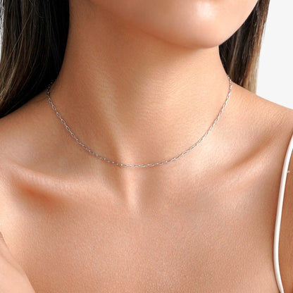 Paperclip Necklace - 2mm — waterproof stainless steel necklace | LAFENY