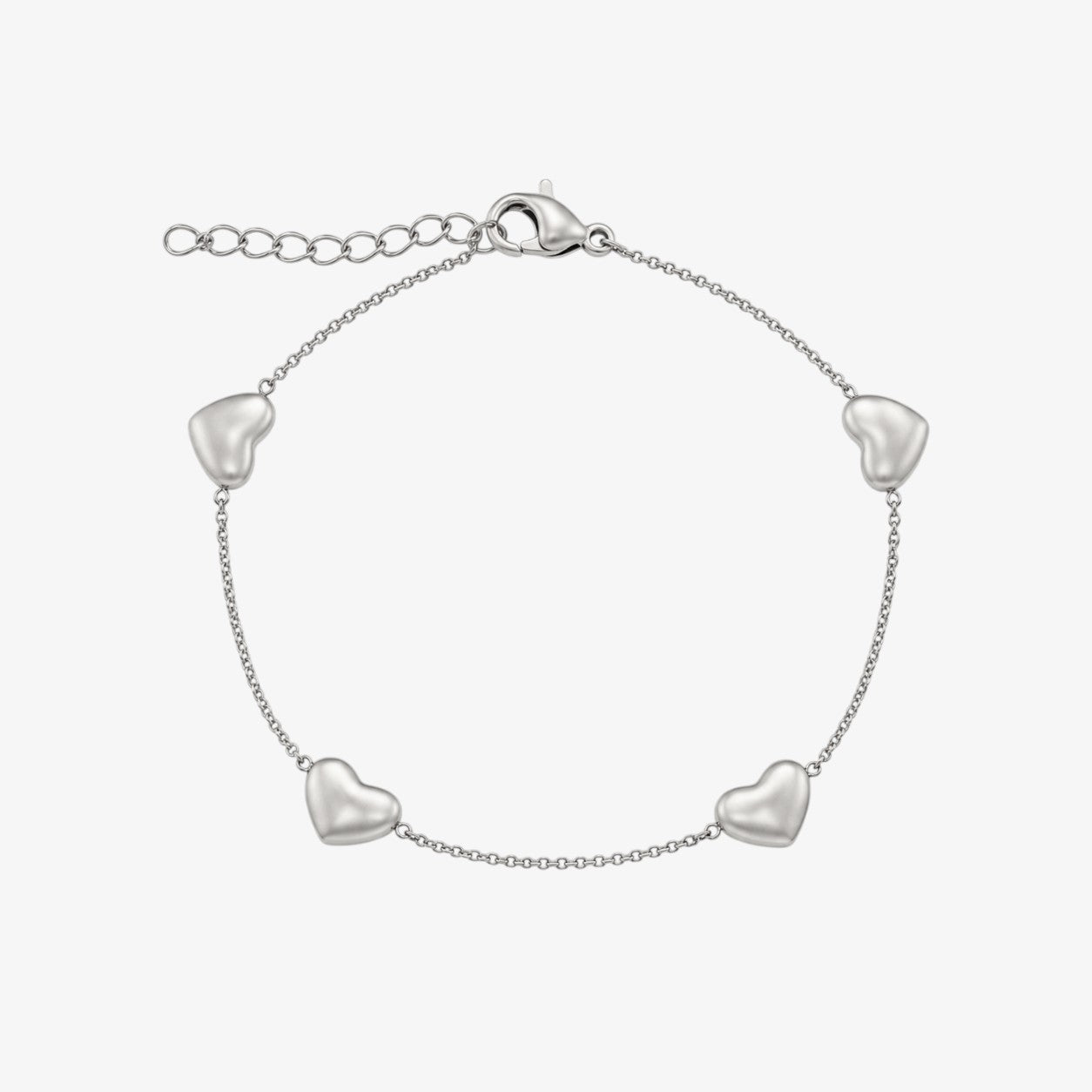 Bubble Heart Bracelet Silver — waterproof stainless steel womens bracelet | LAFENY
