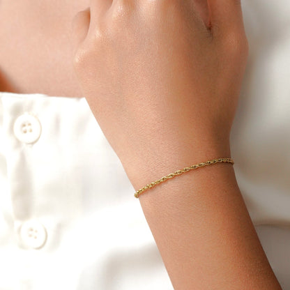Rope Bracelet - 2.2mm — hypoallergenic stainless steel bracelet | LAFENY