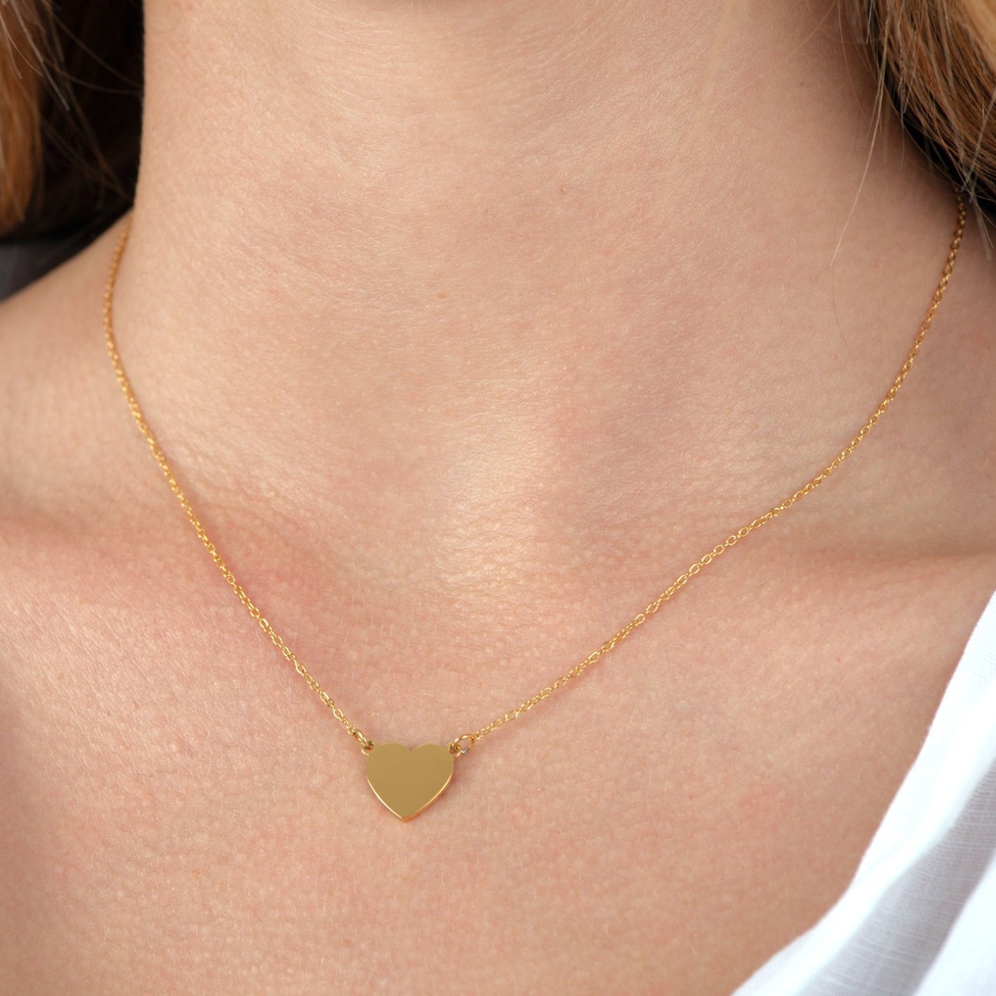 Engravable Heart Necklace — engravable stainless steel necklace | LAFENY