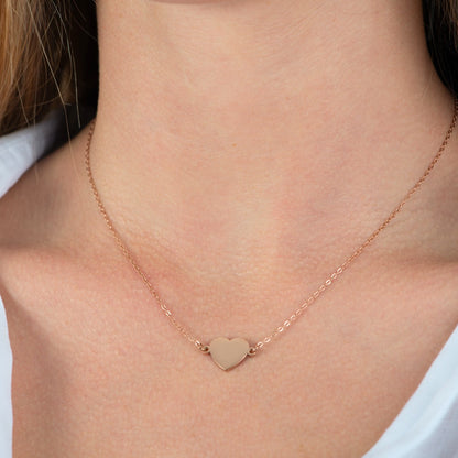 Engravable Heart Necklace — waterproof engravable necklace | LAFENY