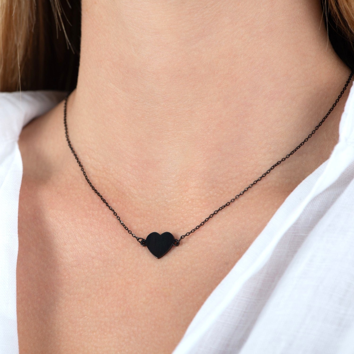 Engravable Heart Necklace — tarnish-free stainless steel necklace | LAFENY