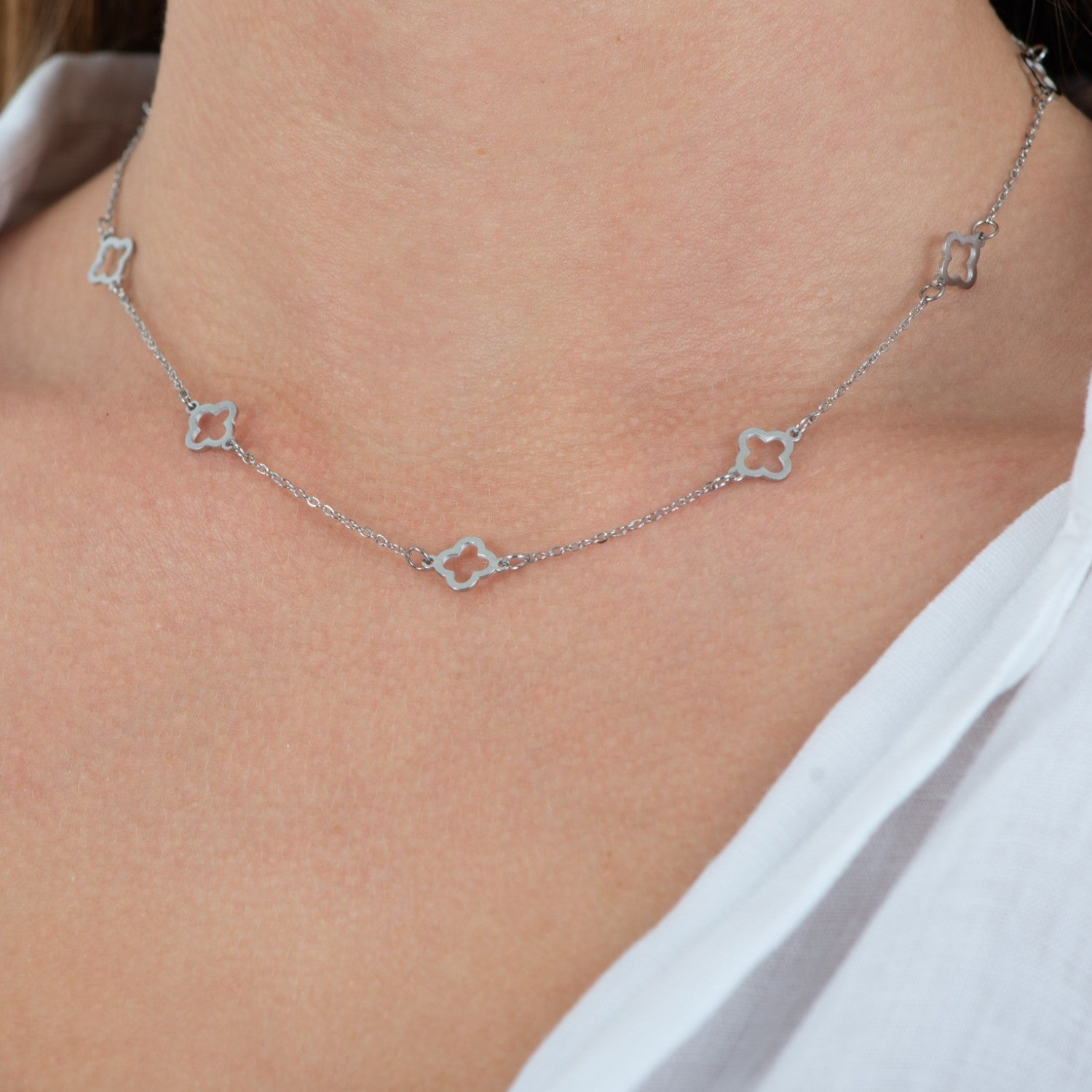Multiple Clover Necklace — waterproof stainless steel necklace | LAFENY