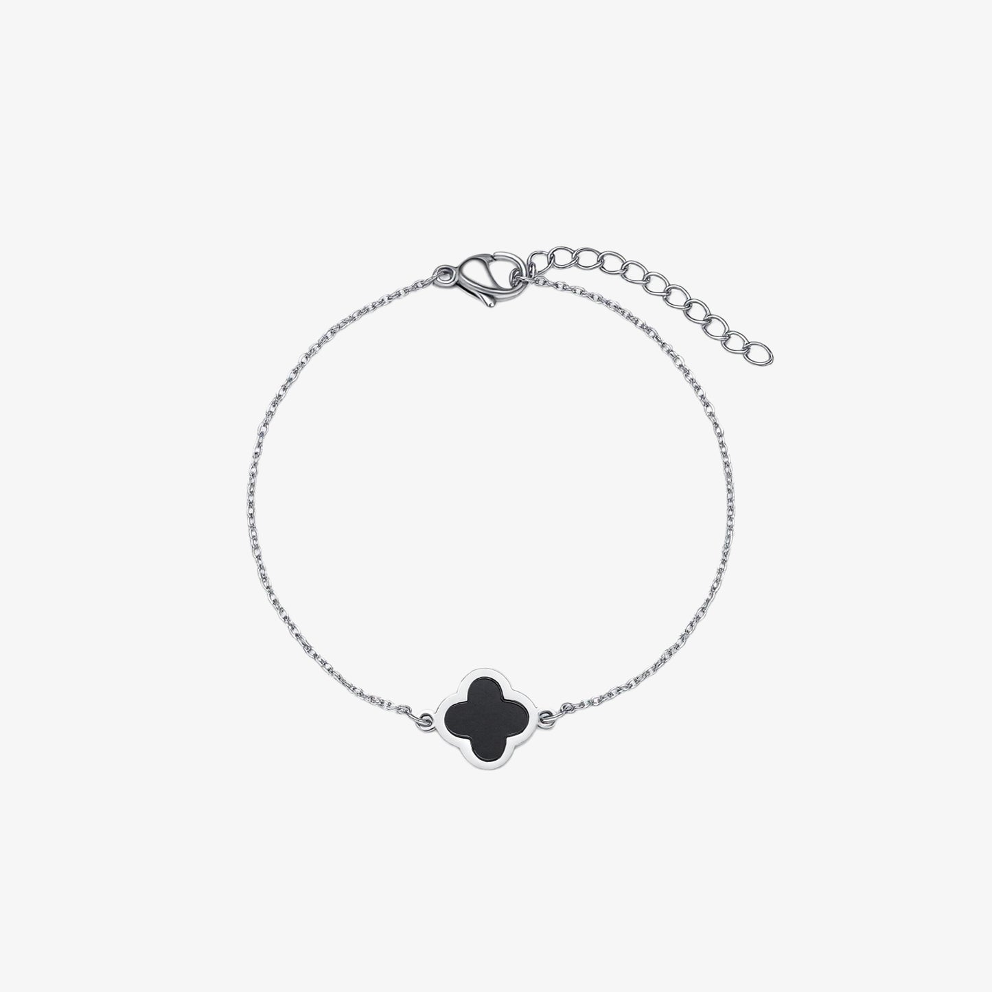 Black Single Clover Bracelet — stainless steel womens bracelet | LAFENY