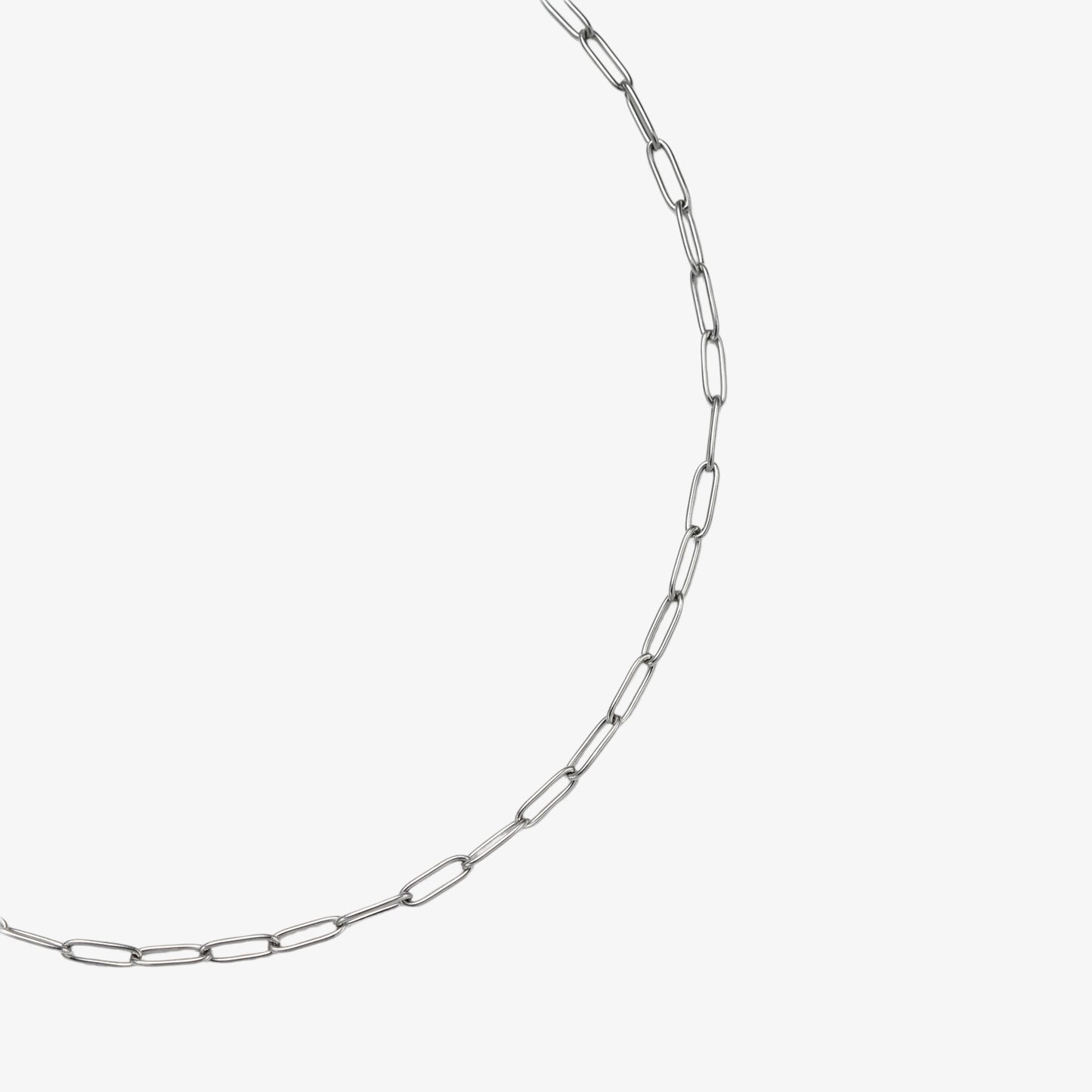 Paperclip Necklace - 3mm — tarnish-free stainless steel necklace | LAFENY