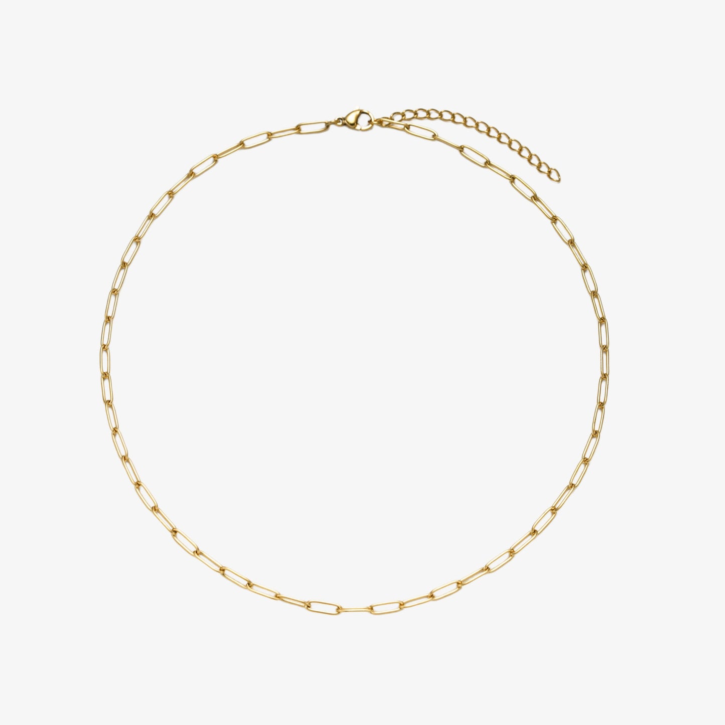 Paperclip Necklace - 3mm — hypoallergenic stainless steel necklace | LAFENY