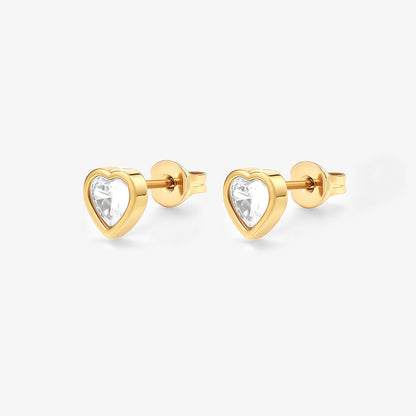 Crystal Heart Earring