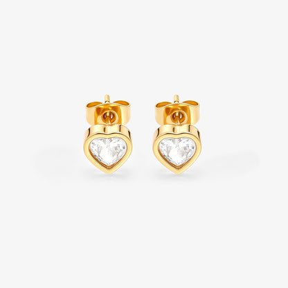 Crystal Heart Earring