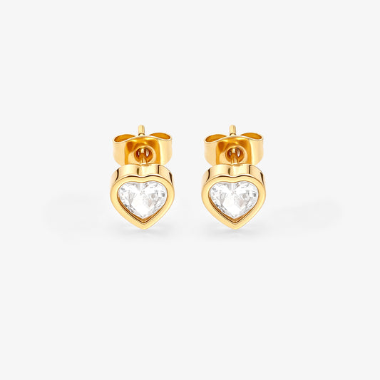 Crystal Heart Earring