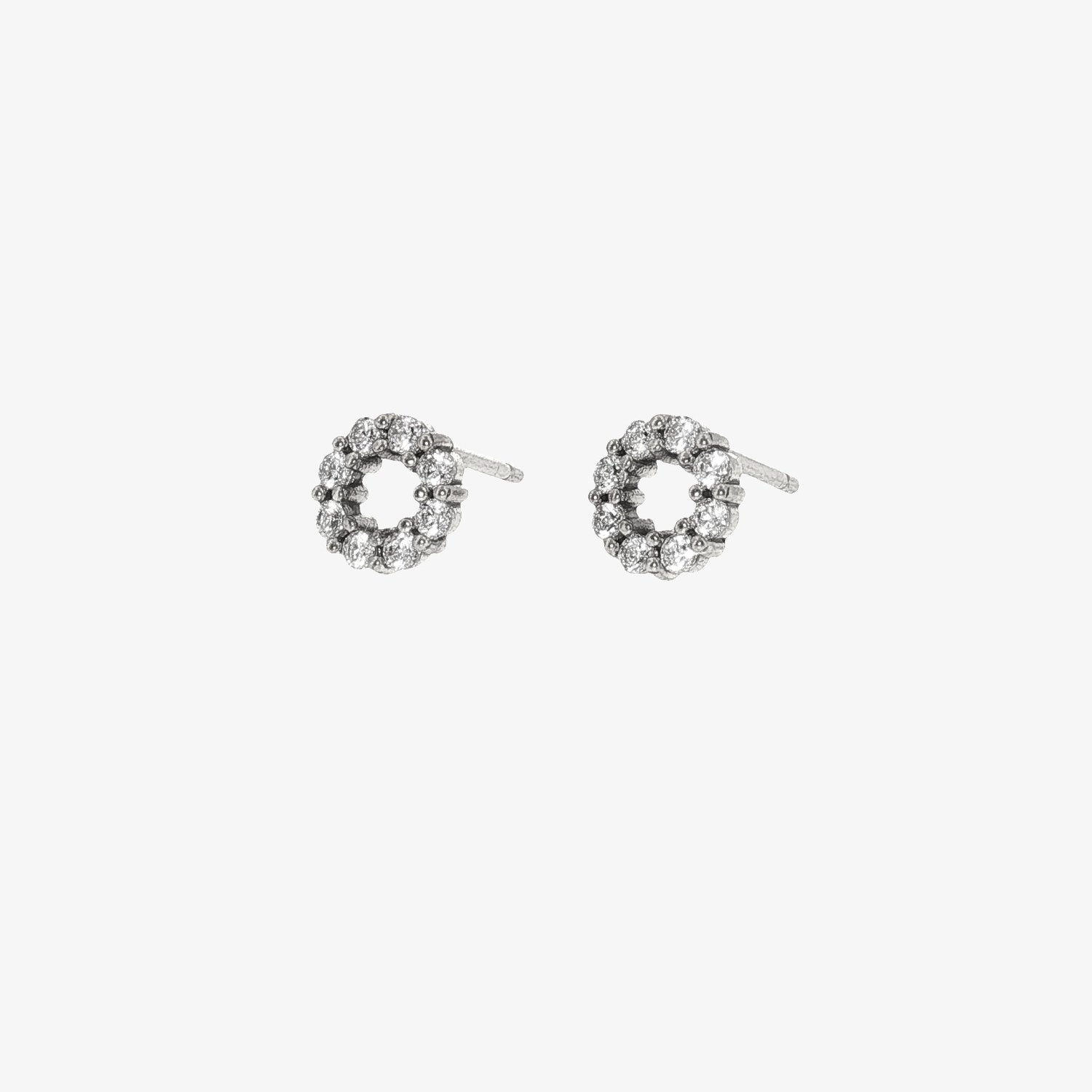 Circle Stone Earrings — stainless steel womens earrings | LAFENY