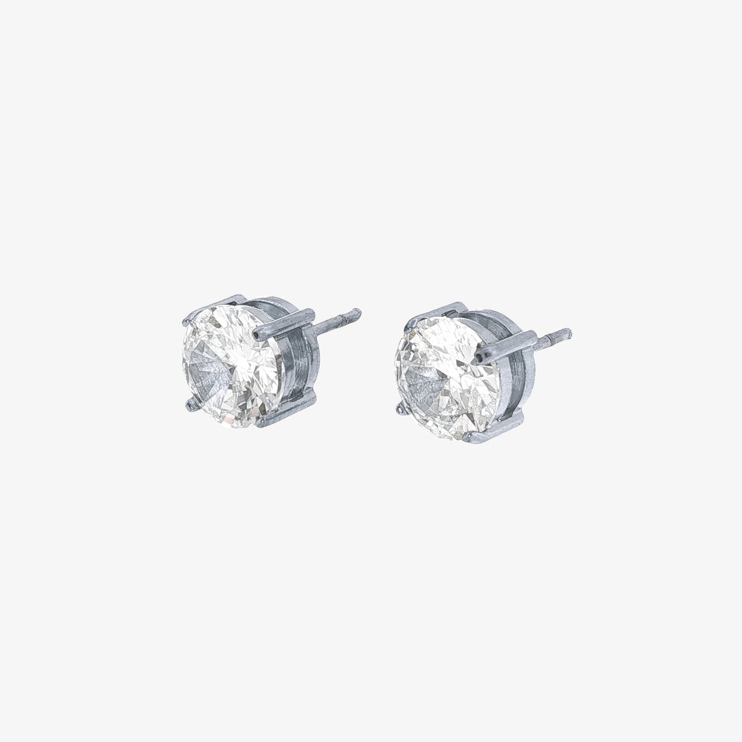 Round Stone Earrings - 7mm — stainless steel womens earrings | LAFENY
