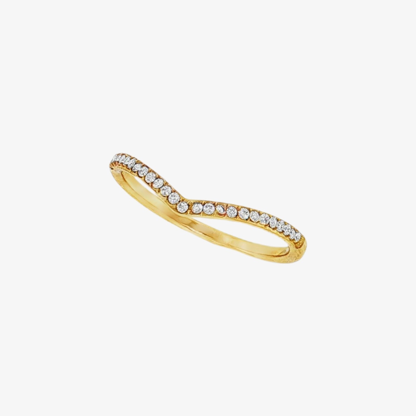 V Stone Ring — tarnish-free stainless steel ring | LAFENY