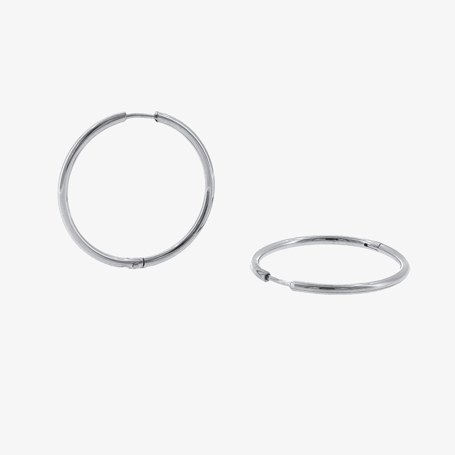 Round Hoop - 25mm — stainless steel womens earrings | LAFENY
