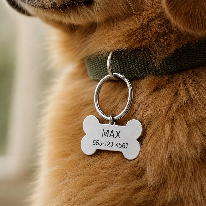 LAFENY-Dog-Tag-Keychain