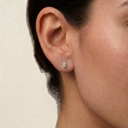 Pear Cut Stud Earrings Model — waterproof stainless steel womens earrings | LAFENY