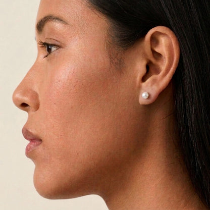 Pearl Stud Earrings - 4mm
