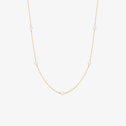 Satellite Pearl Necklace - 3mm — waterproof stainless steel necklace | LAFENY