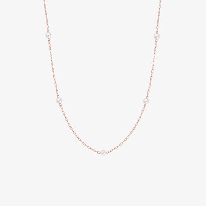 Satellite Pearl Necklace - 3mm — waterproof stainless steel necklace | LAFENY
