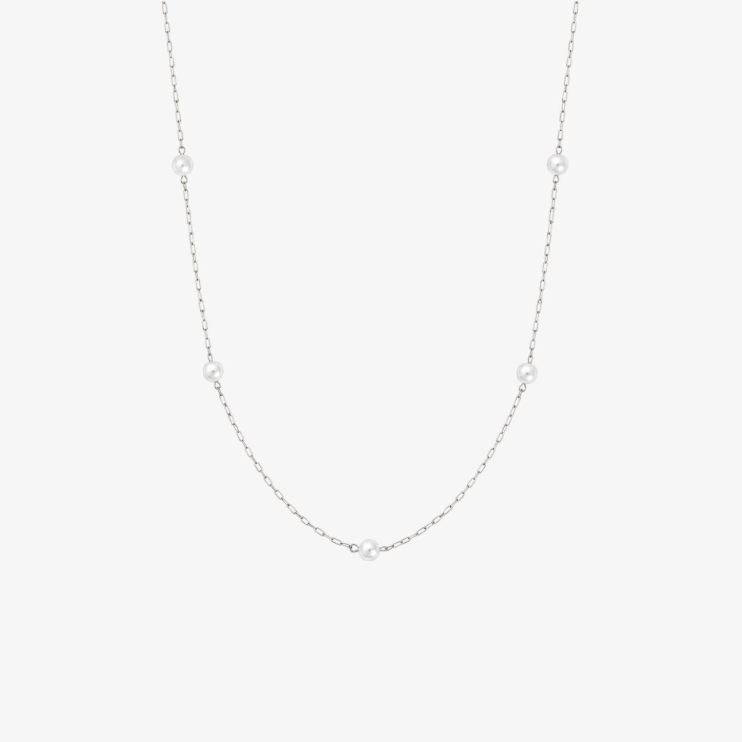 Satellite Pearl Necklace - 3mm — waterproof stainless steel necklace | LAFENY