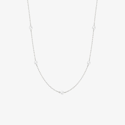Satellite Pearl Necklace - 3mm — waterproof stainless steel necklace | LAFENY