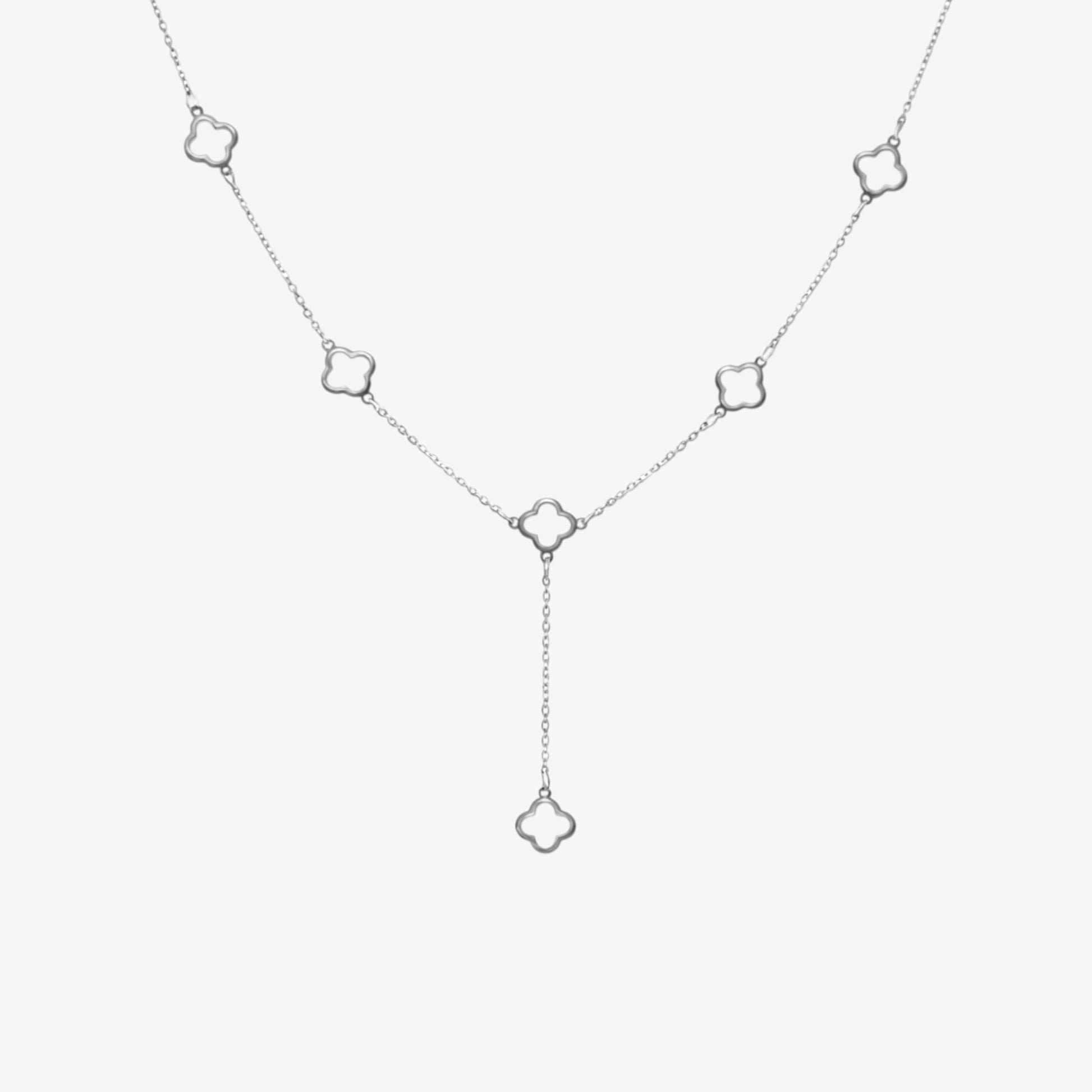 Y Open Clover Necklace — stainless steel womens necklace | LAFENY